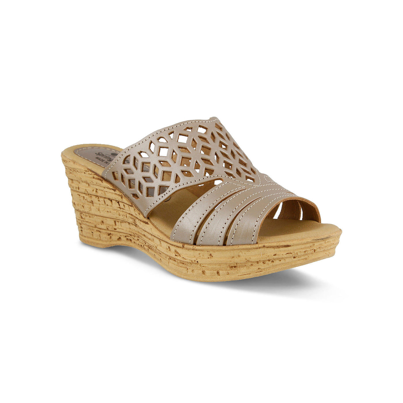 Spring Step Women's Vino Wedge Sandal, Soft Gold, 40 EU/9 M US