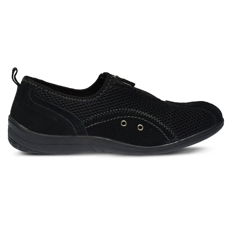 Spring Step Racer Zip Sneaker in Black Suede at Nordstrom, Size 10.5-11Us