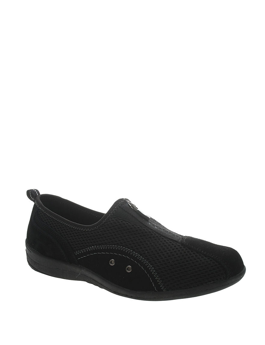 Spring Step Racer Zip Sneaker, Size 5.5-6Us in Black Suede at Nordstrom