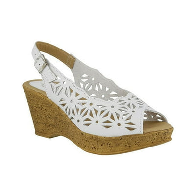 Spring Step Women's Abigail Slingback Sandal,White,41 EU/9.5 - 10 M US