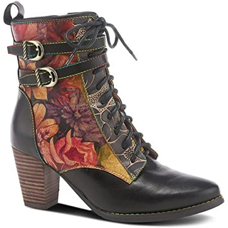 Spring Step L'Artiste Women's Harmonia Bootie Black Multi EU 40 / US 9