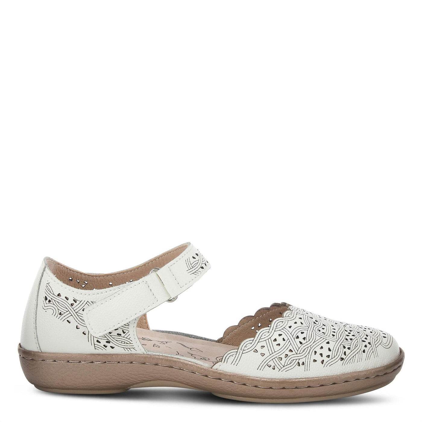 Spring Step Women's Sabriye Wedge White EU 41 / US 9.5-10