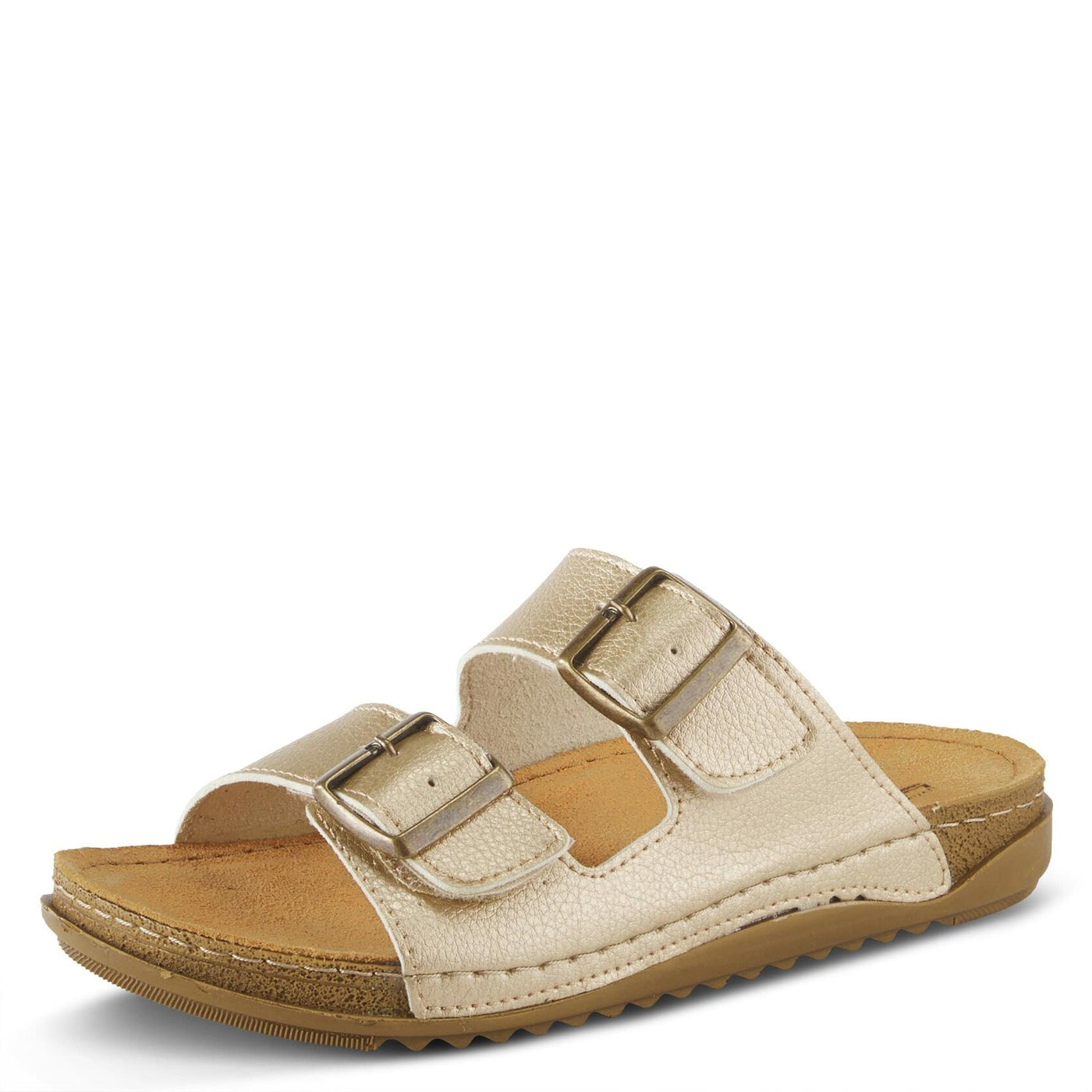Flexus Women's Abbas Slide Sandal Gold EU 40 / US 9