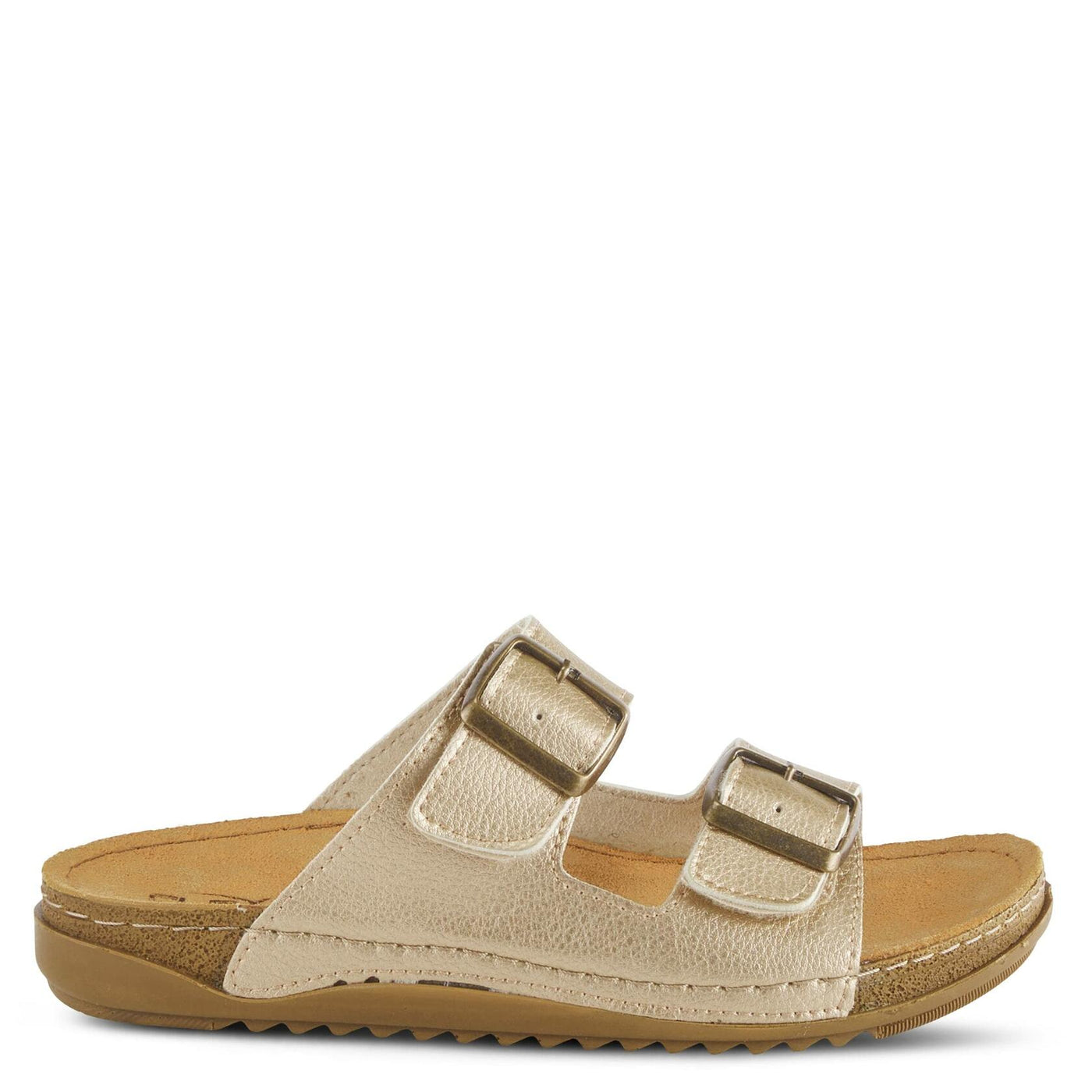 Flexus Women's Abbas Slide Sandal Gold EU 39 / US 8.5