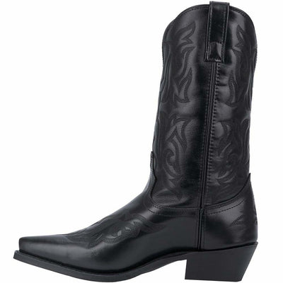 Laredo Mens Hawk Embroidered Snip Toe Casual Boots Mid Calf - Black - Size 8.5 3E