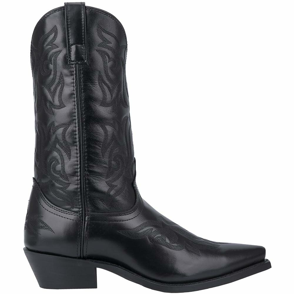 Laredo Mens Hawk Embroidered Snip Toe Casual Boots Mid Calf - Black - Size 8.5 D