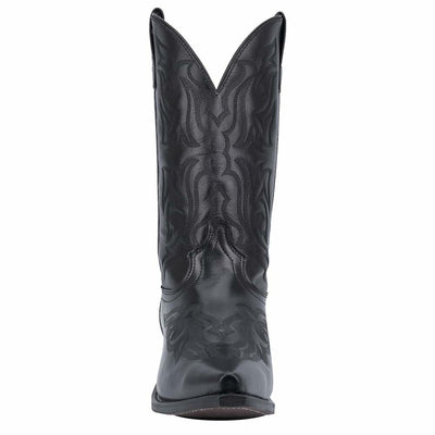 Laredo Mens Hawk Embroidered Snip Toe Casual Boots Mid Calf - Black - Size 7 D