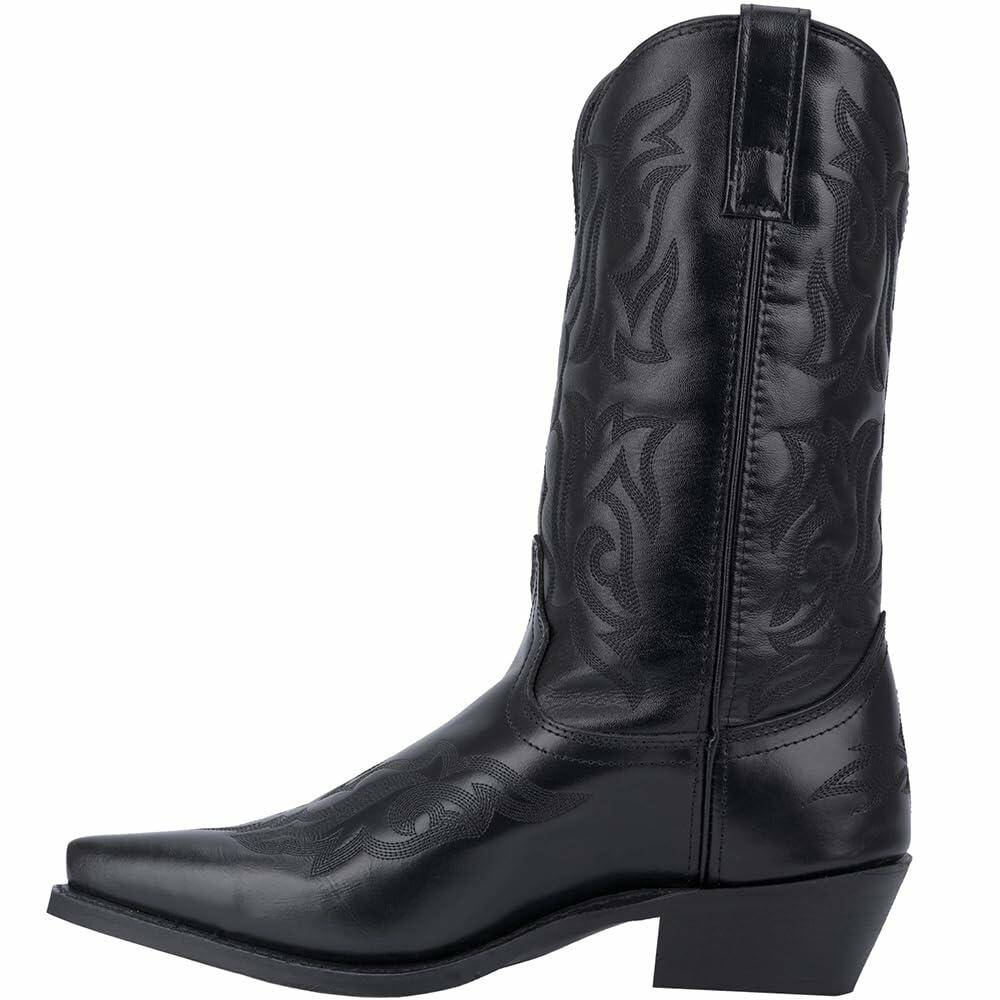 Laredo Mens Hawk Embroidered Snip Toe Casual Boots Mid Calf - Black - Size 8.5 D