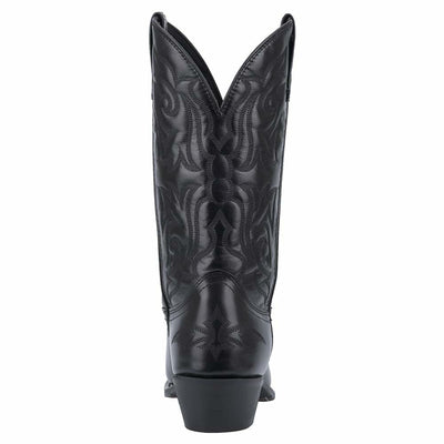 Laredo Mens Hawk Embroidered Snip Toe Casual Boots Mid Calf - Black - Size 7.5 D