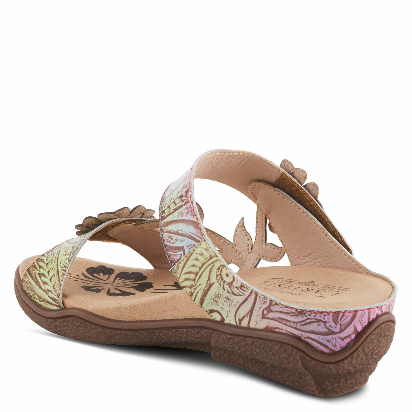 Spring Step L'Artiste Women's Aymee Slide Sandal Sky Blue Multi EU 35 / US 5