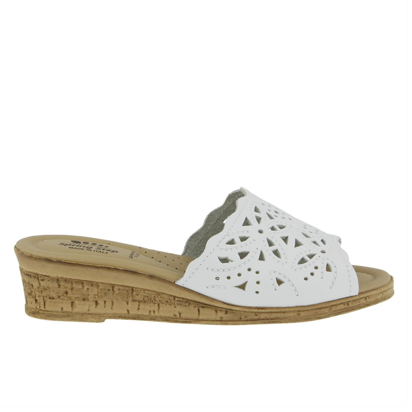 Spring Step Women's Estella Slide Sandal White EU 36 / US 5.5-6