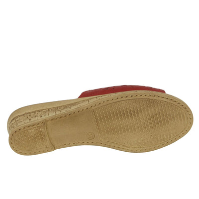 Spring Step Women's Estella Slide Sandal Red EU 37 / US 6.5-7