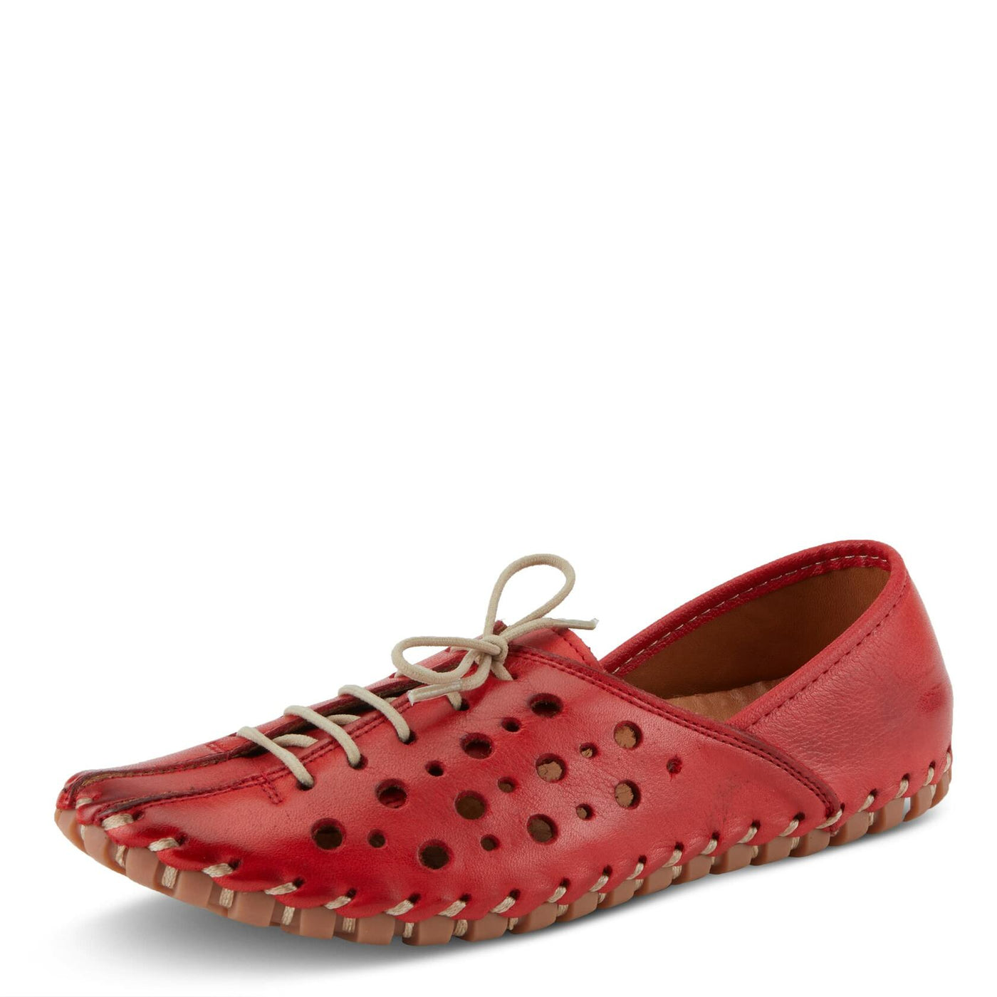 Spring Step Women's Moonwalk Slip-On Shoe Red EU 40 / US 9