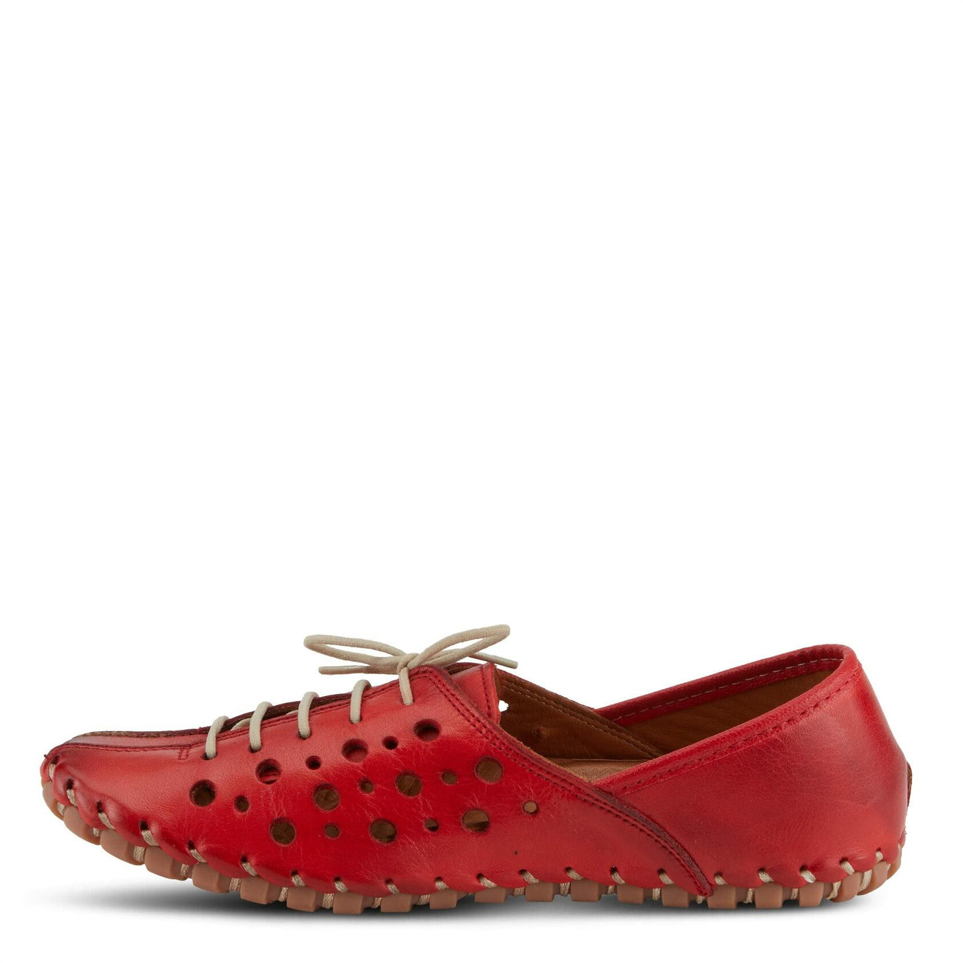 Spring Step Women's Moonwalk Slip-On Shoe Red EU 39 / US 8.5