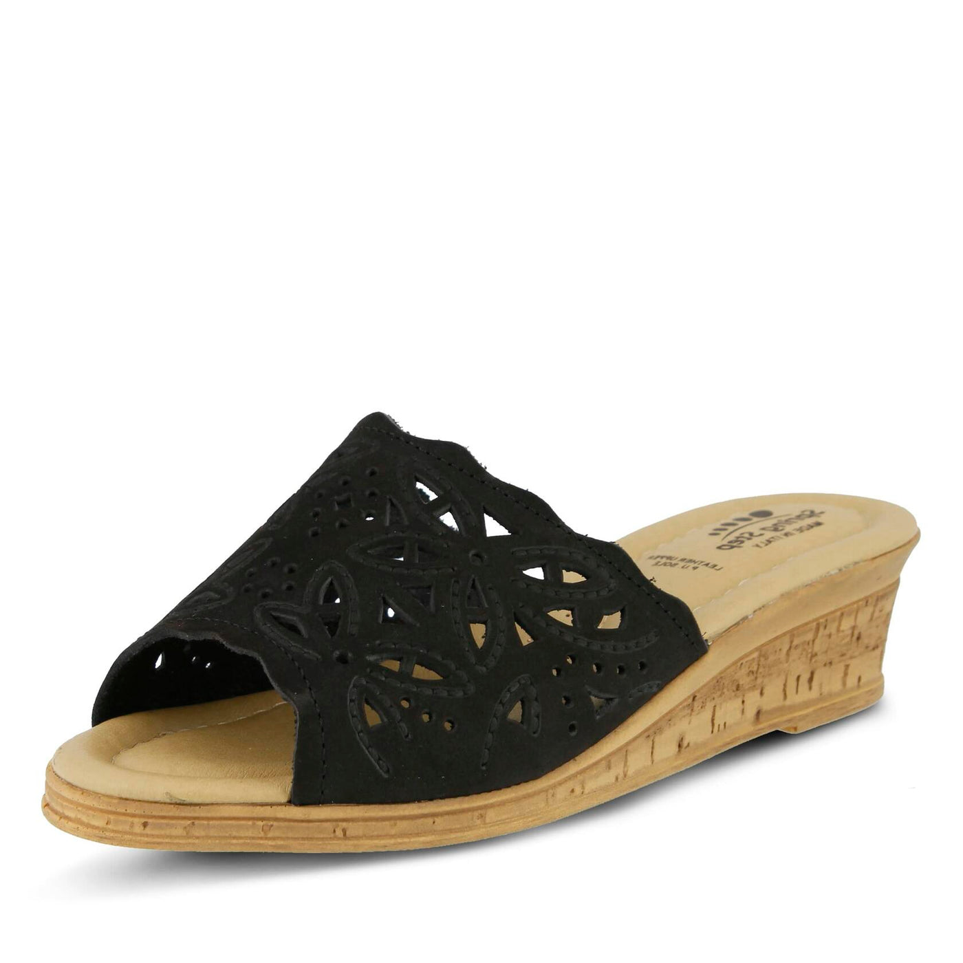 Spring Step Women's Estella Slide Sandal Black EU 38 / US 7.5-8