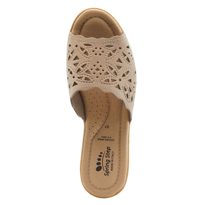Spring Step Women's Estella Slide Sandal Beige EU 42 / US 10.5-11