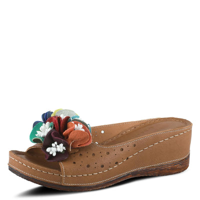 Spring Step Women's Flowerchild Slide Sandal Camel EU 40 / US 9