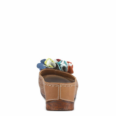 Spring Step Women's Flowerchild Slide Sandal Camel EU 40 / US 9