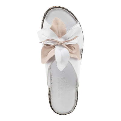 Spring Step Women's Hilary Slide Sandal White EU 41 / US 9.5-10
