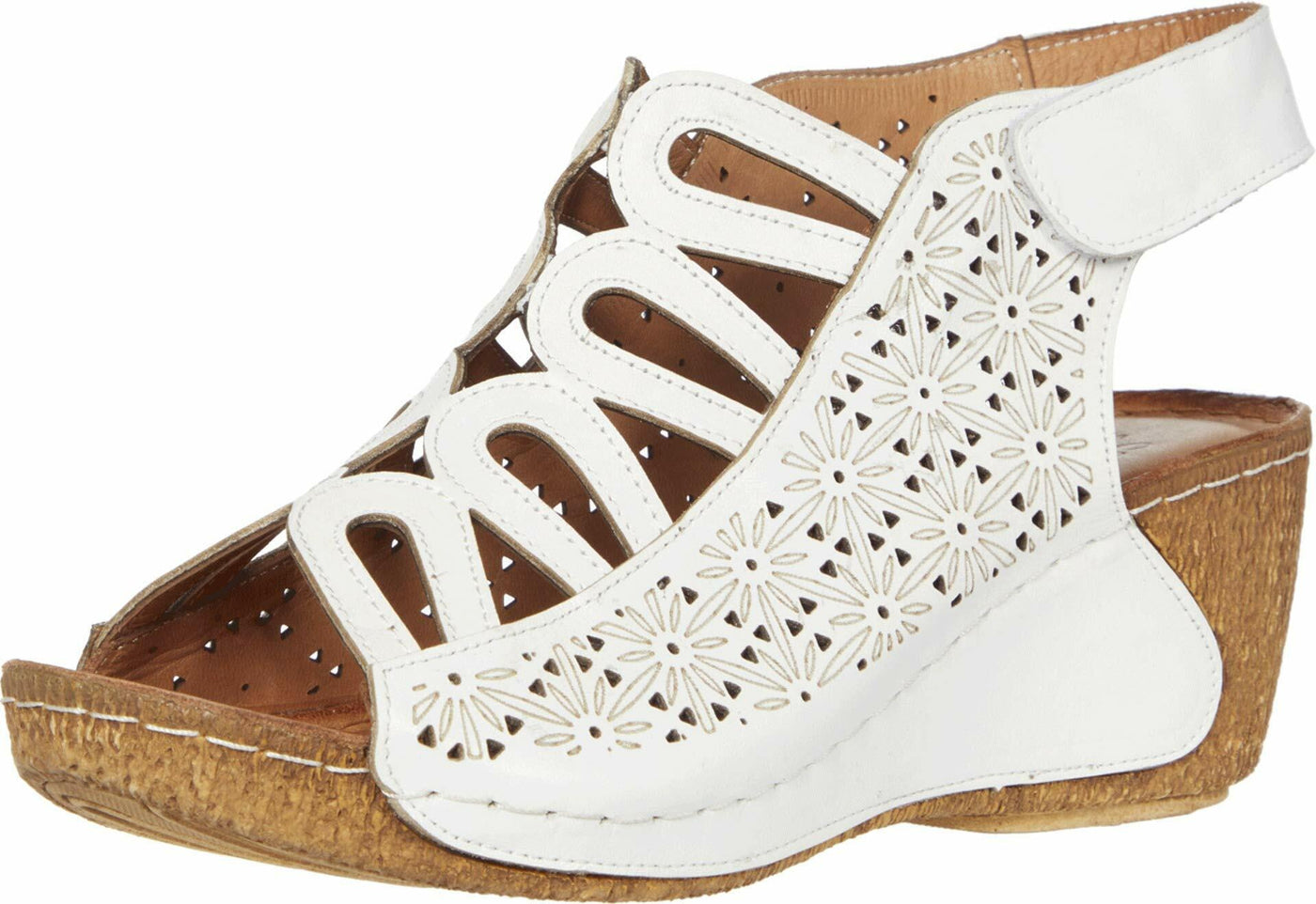 Spring Step Women's Inocencia Slingback Sandal White EU 38 / US 7.5-8