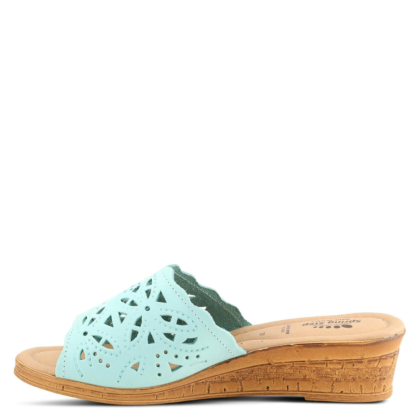 Spring Step Women's Estella Sandal, Mint Green Nubuck, 5