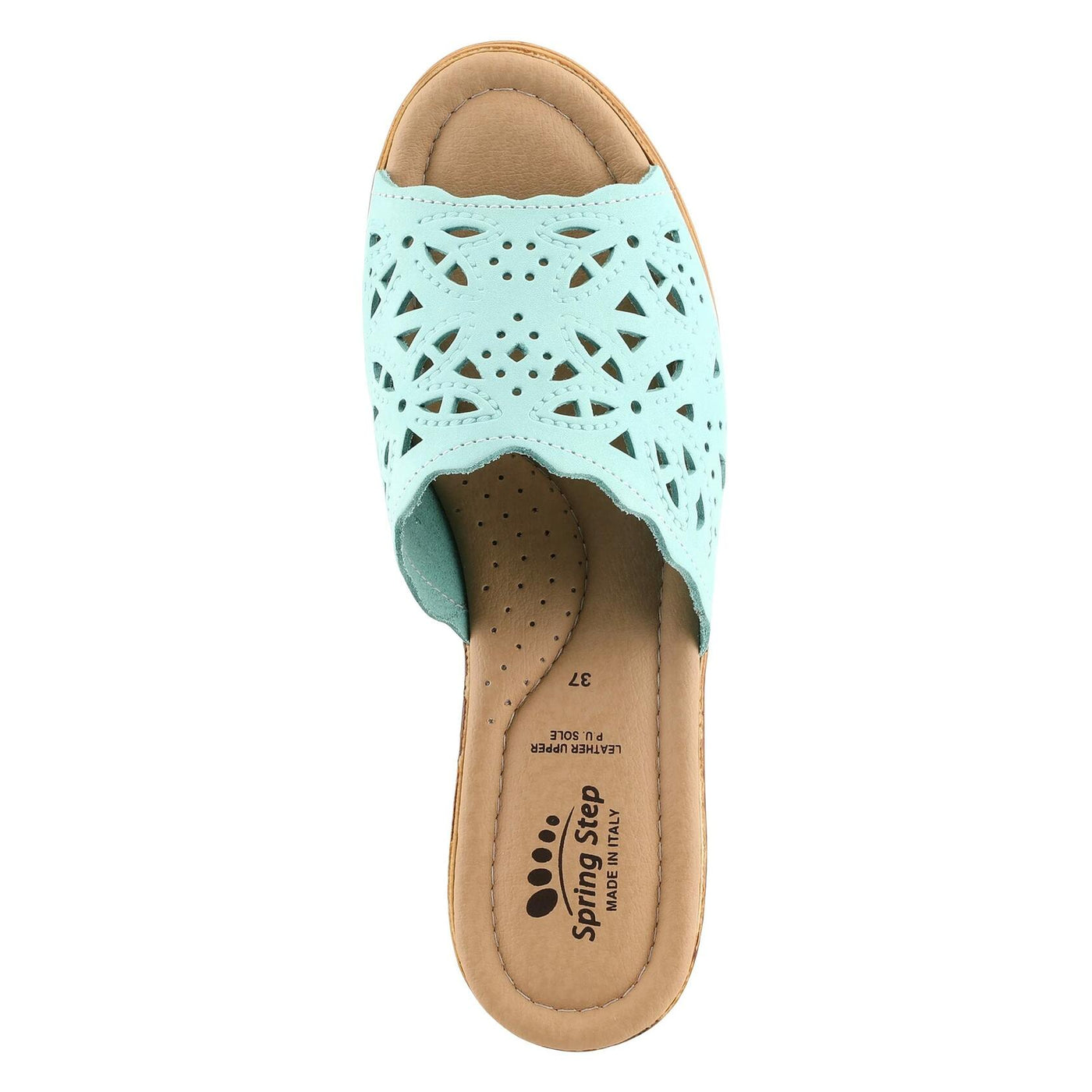 Spring Step Women's Estella Sandal, Mint Green Nubuck, 5.5-6