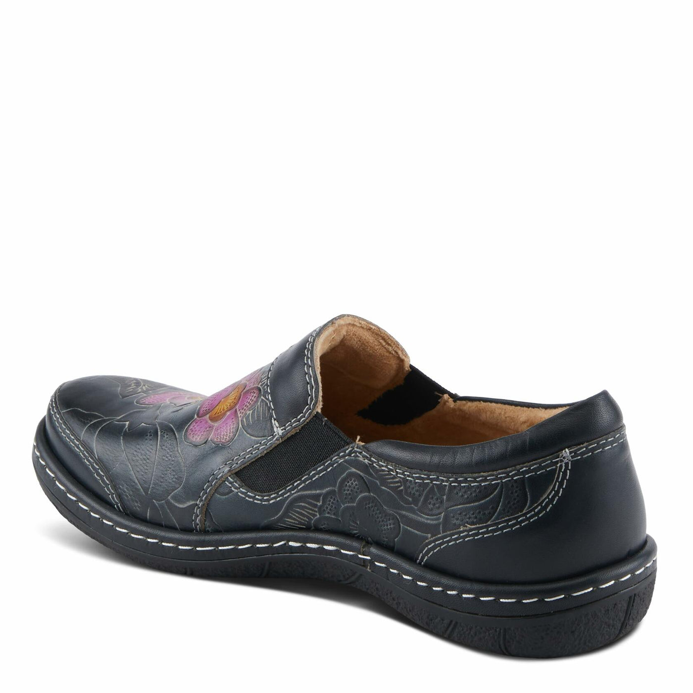 L'Artiste by Spring Step Women's Annawan Loafer Flat, Black Multi, 8