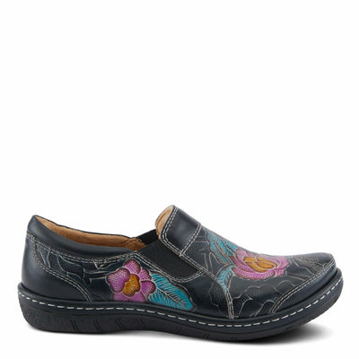 L'Artiste by Spring Step Women's Annawan Loafer Flat, Black Multi, 8