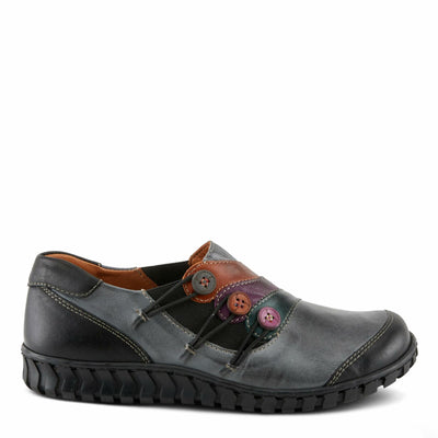 Spring Step Women's Neeta Loafer Flat, Dark Grey Multi, 8