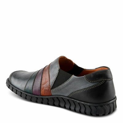 Spring Step Women's Neeta Loafer Flat, Dark Grey Multi, 8