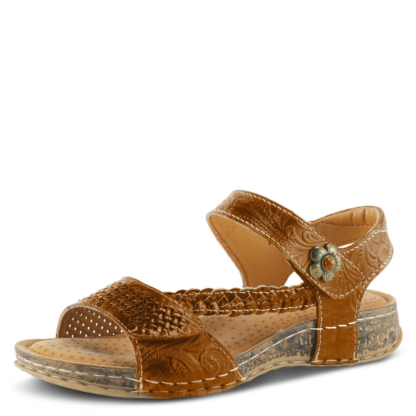 L'Artiste by Spring Step Women's Popular Sandal, Camel Multi, 10.5-11