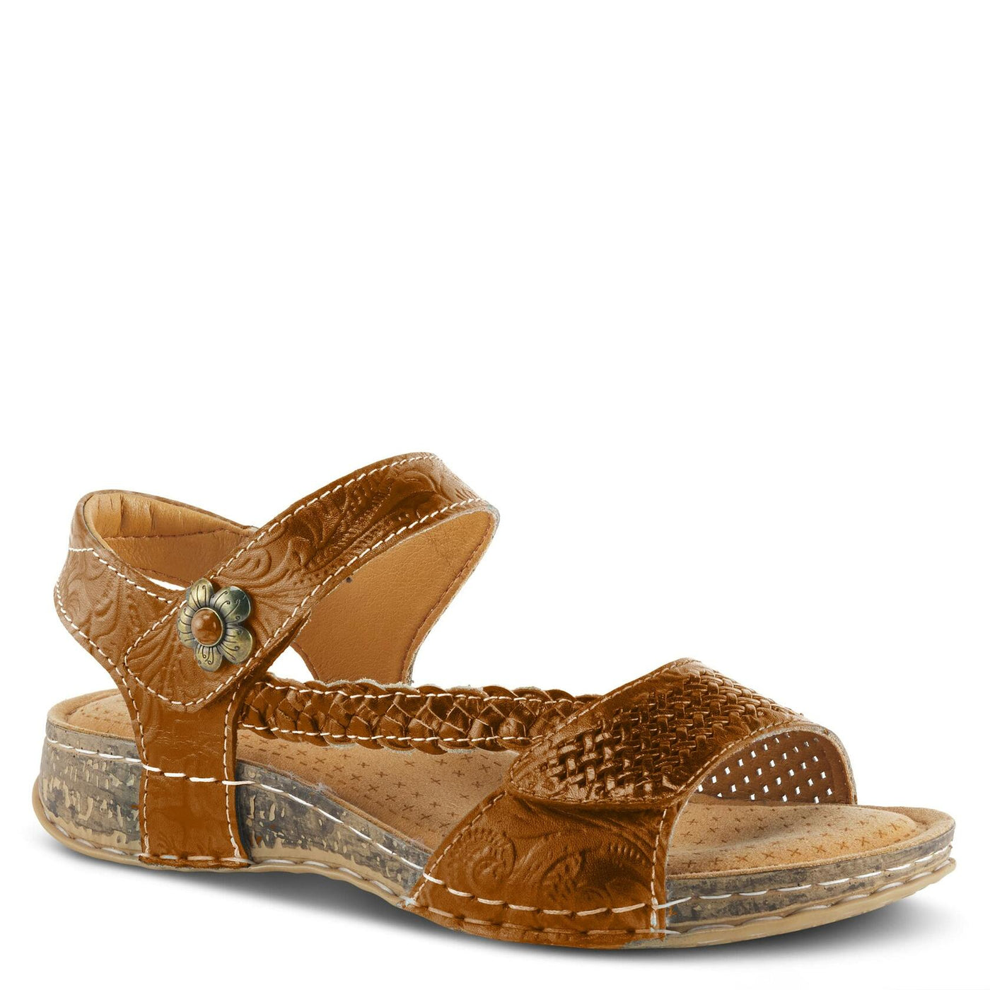 L'Artiste by Spring Step Women's Popular Sandal, Camel Multi, 10.5-11