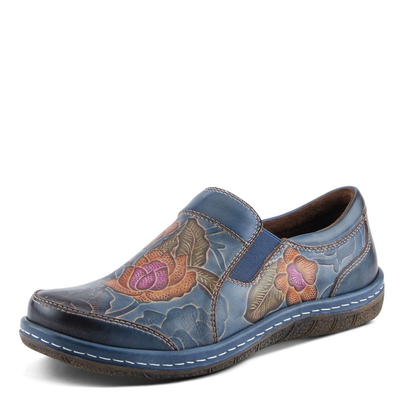 Spring Step L'Artiste Annawan Women's Stretch Fit Sneaker - Comfortable & Supportive, Fashionable & Versatile Blue Multi EU 42 / US 10.5-11