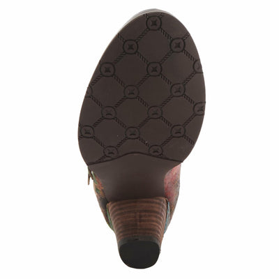 Spring Step L'Artiste Graphic Shoes for Women - Comfortable Womens Booties - Ladies Shoes with Zipper Closure and Microsuede Insole - Black Multi EU 39 / US 8.5