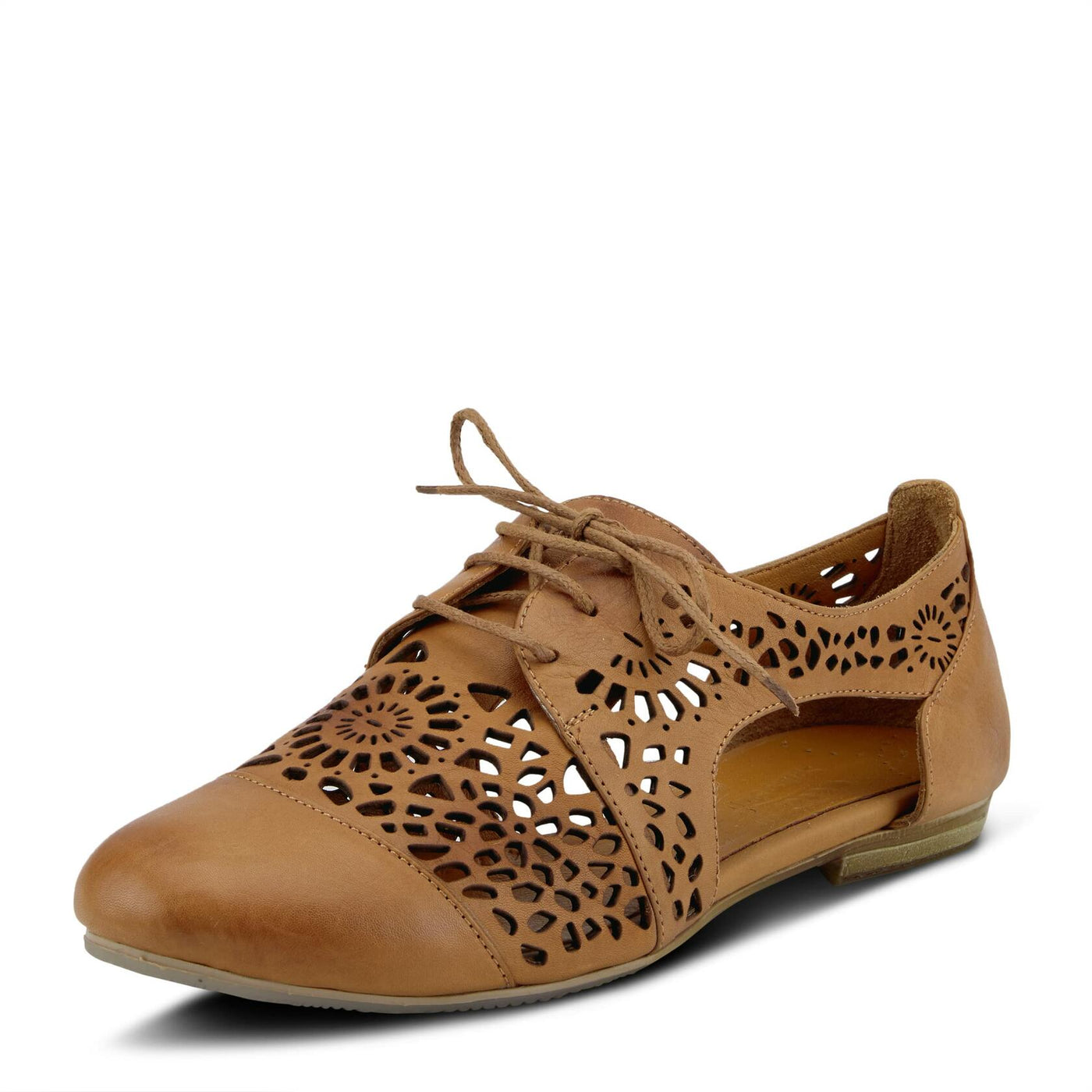 Spring Step Women's Theone Lace-Up Shoe Camel EU 36 / US 5.5-6