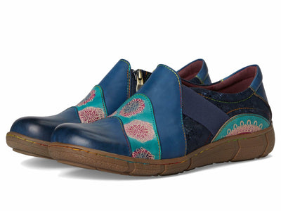 L'Artiste by Spring Step Women's Lata Clog, Navy Multy, 8