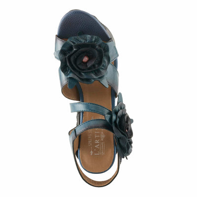 L'Artiste by Spring Step Women's Shelly Sandal, Blue, 9