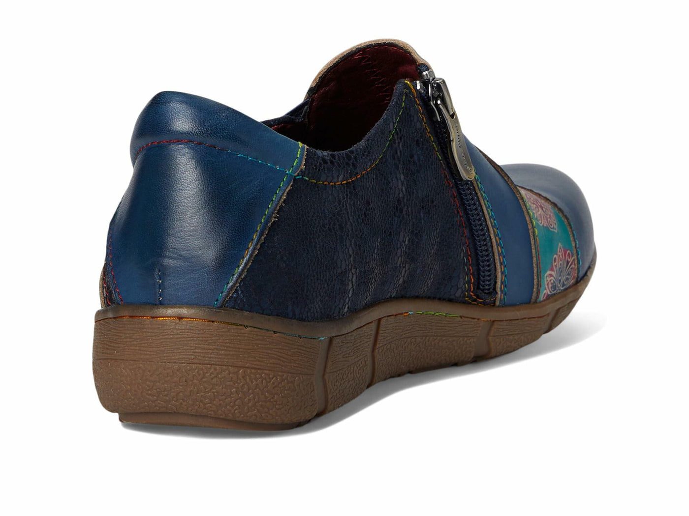 L'Artiste by Spring Step Women's Lata Clog, Navy Multy, 8