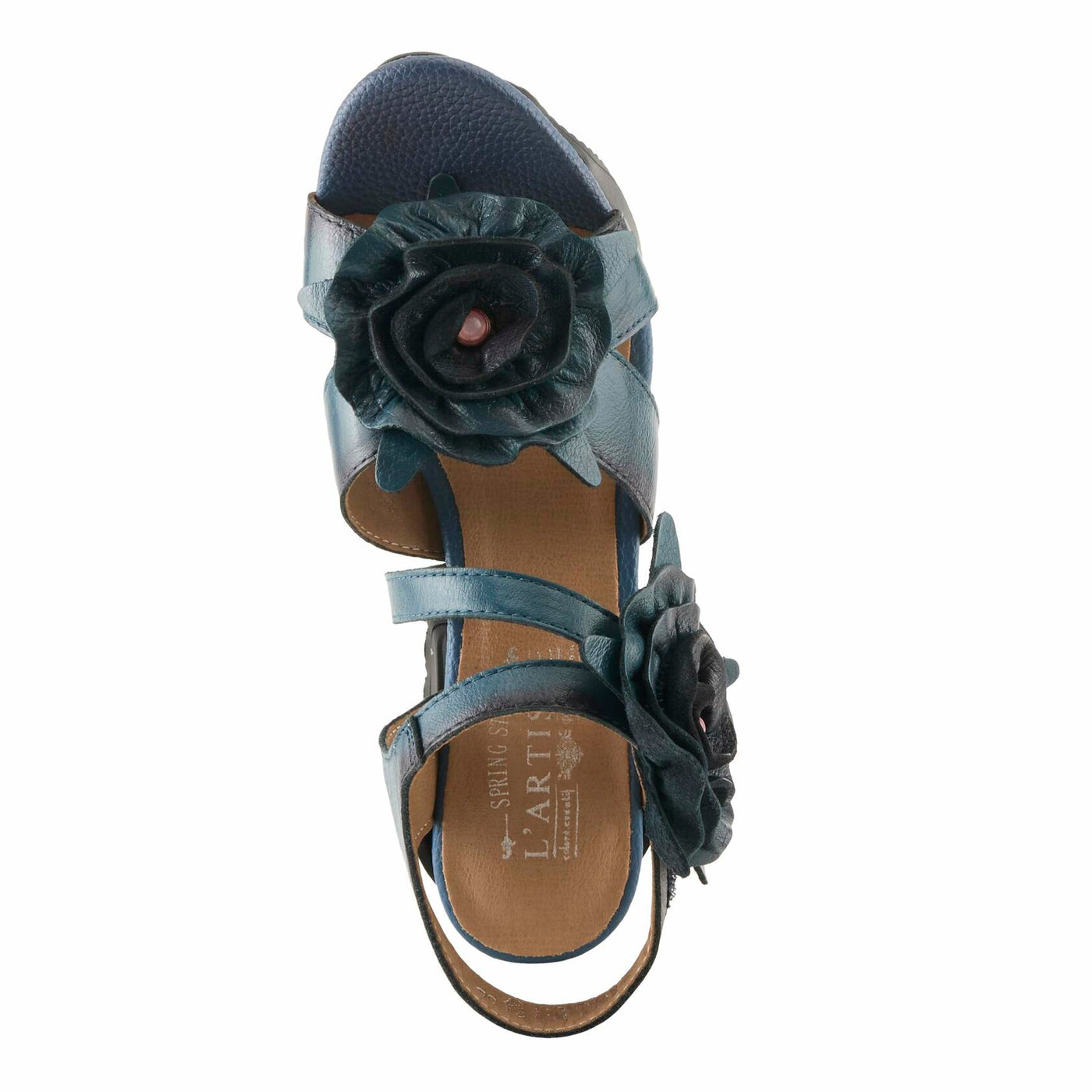 L'Artiste by Spring Step Women's Shelly Sandal, Blue, 8.5