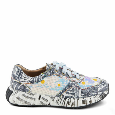 L'Artiste by Spring Step Women's Zingy Sneaker, Grey Multi, 8.5