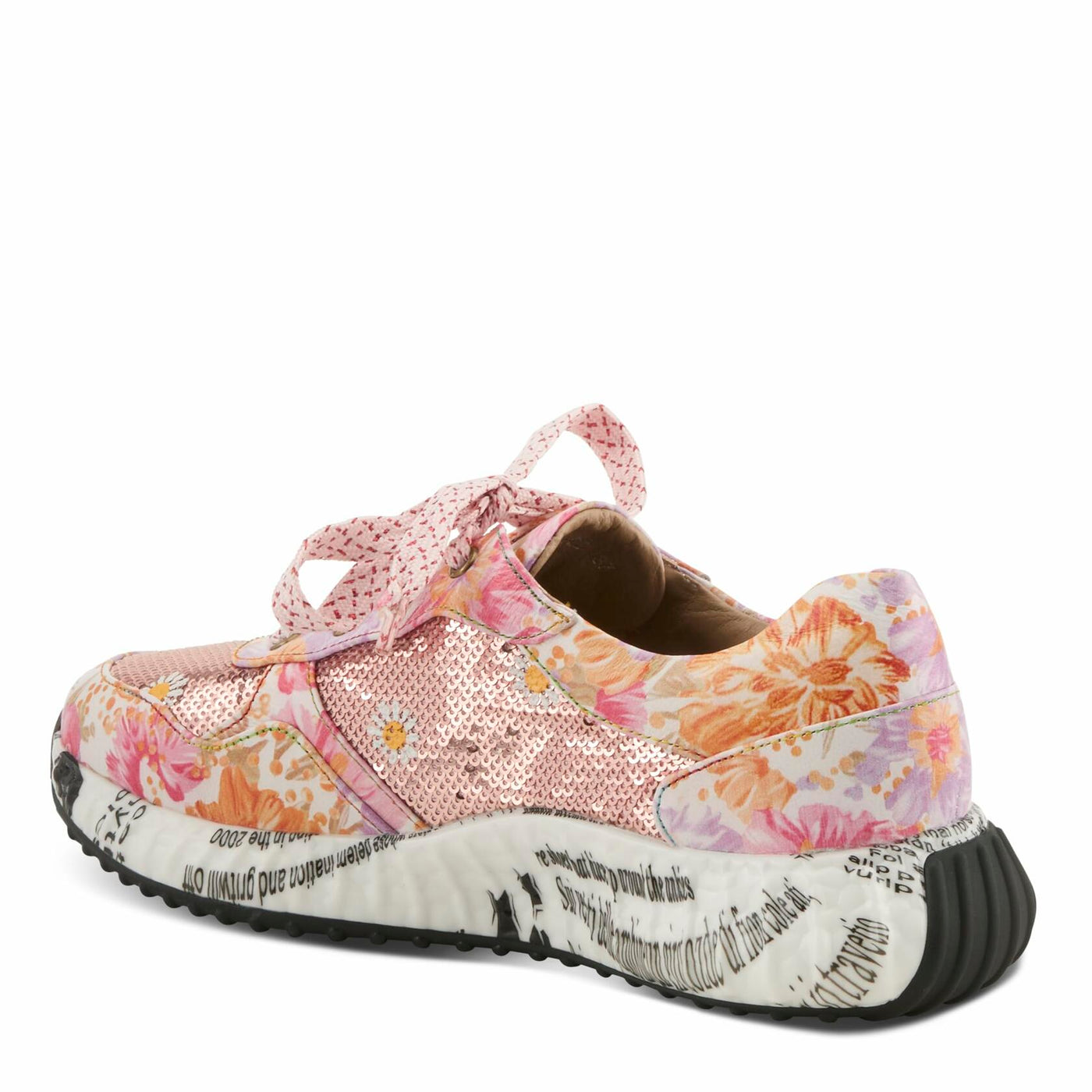 L'Artiste by Spring Step Women's Zingy Sneaker, Pink Multi, 10.5-11