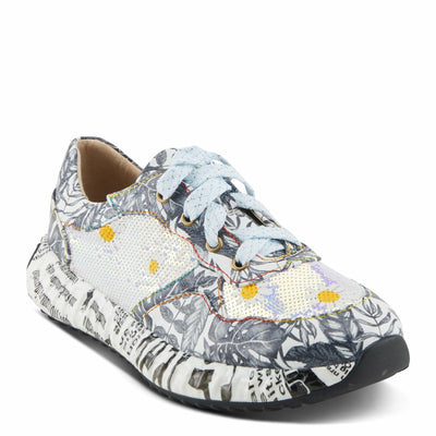 L'Artiste by Spring Step Women's Zingy Sneaker, Grey Multi, 9