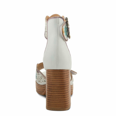 L'Artiste by Spring Step Women's Bangles Sandal, White Multi, 8.5