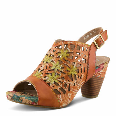 L'Artiste by Spring Step Women's Eclipsing Pump, Orange Multi, 7.5-8
