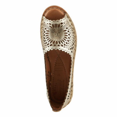 Spring Step Women's Brandal Shoes, Gold, 10.5-11