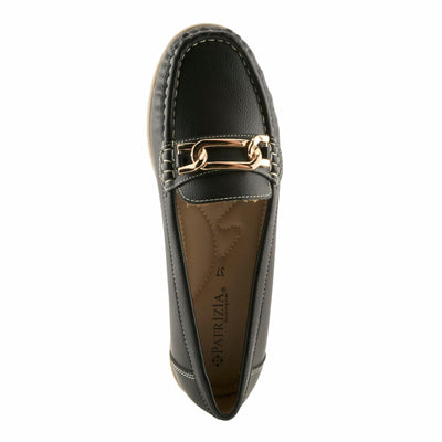 PATRIZIA Women's Azael Slip-On Loafers - Cushioned Footbed, Minimalist Faux Leather Design, Equestrian-Inspired Detail