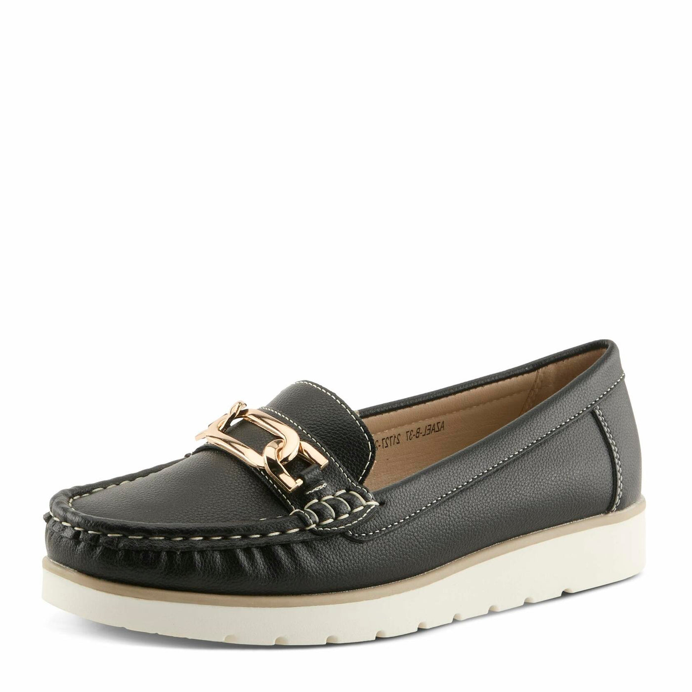 PATRIZIA Women's Azael Slip-On Loafers - Cushioned Footbed, Minimalist Faux Leather Design, Equestrian-Inspired Detail