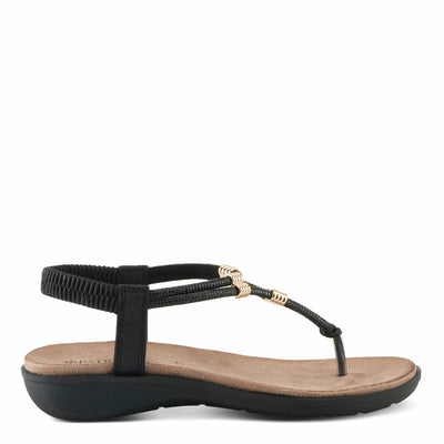 PATRIZIA Women's BIDDLE Slip-On Rhinestone-Embellished Sandals - Microsuede Upper, Cushioned Insole, and Elegant Design