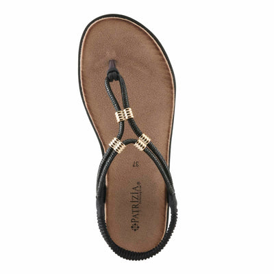 PATRIZIA Women's BIDDLE Slip-On Rhinestone-Embellished Sandals - Microsuede Upper, Cushioned Insole, and Elegant Design