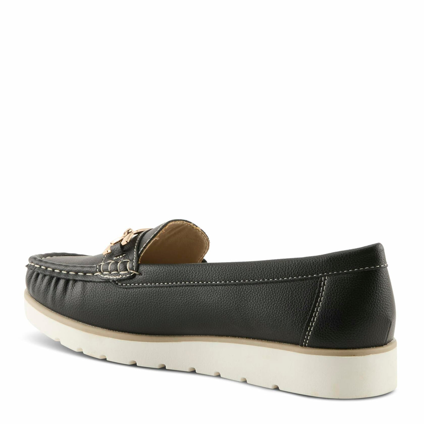 PATRIZIA Women's Azael Slip-On Loafers - Cushioned Footbed, Minimalist Faux Leather Design, Equestrian-Inspired Detail